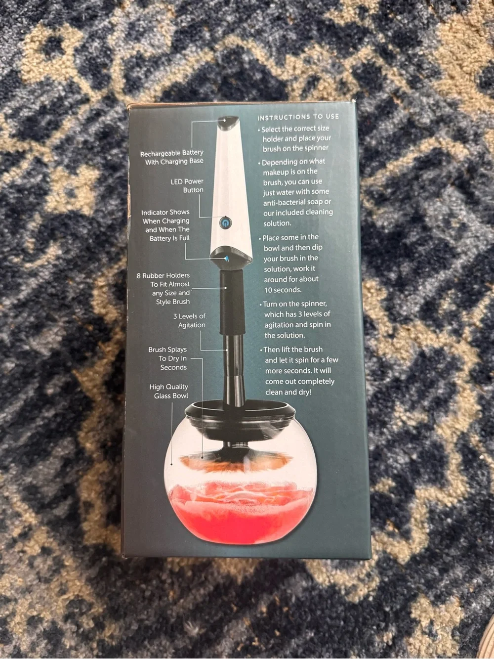 Adjustable Electric Makeup Brush Cleaner - Cream